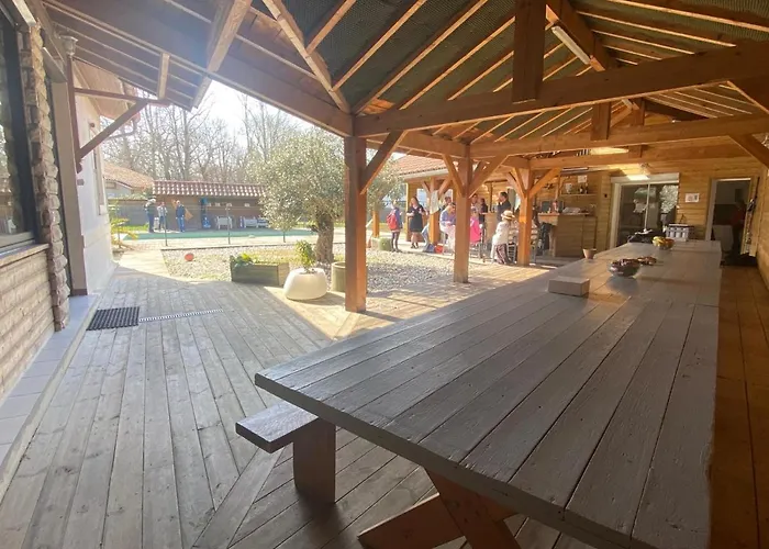 Ensemble De 3 Avec Piscine Chauffée, Esprit Détente * Sanguinet